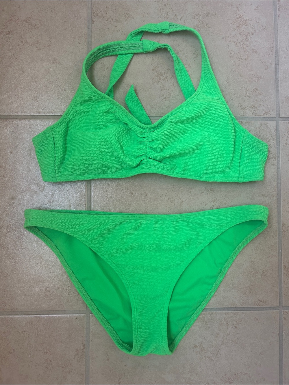 Xhilaration Neon Green Two-Piece Bikini